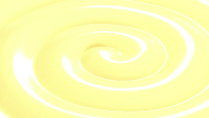 循环3d动画中的美丽香草奶油。特写高清。