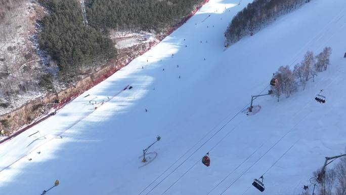 滑雪场航拍空镜4k60fps