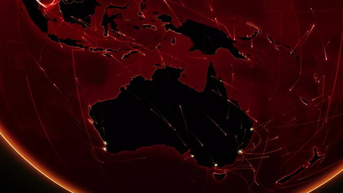 地球连接。澳大利亚。红色。
