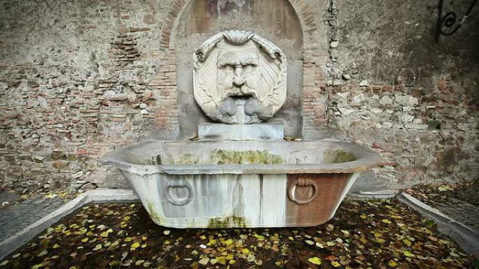 罗马的大脸喷泉罗马的大脸喷泉