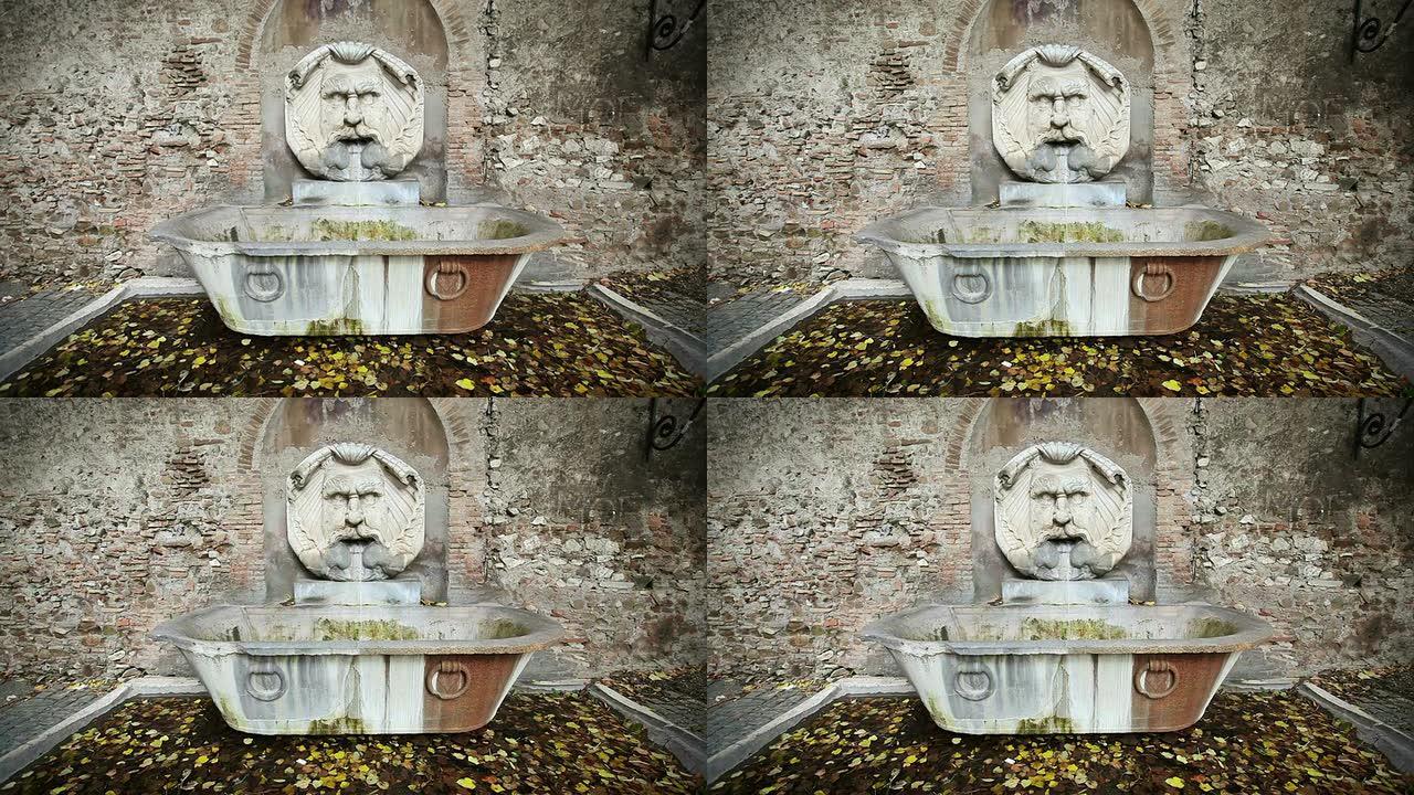 罗马的大脸喷泉罗马的大脸喷泉