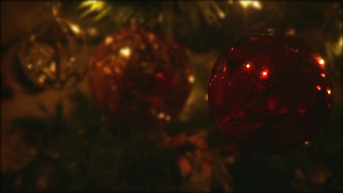圣诞树装饰品氛围