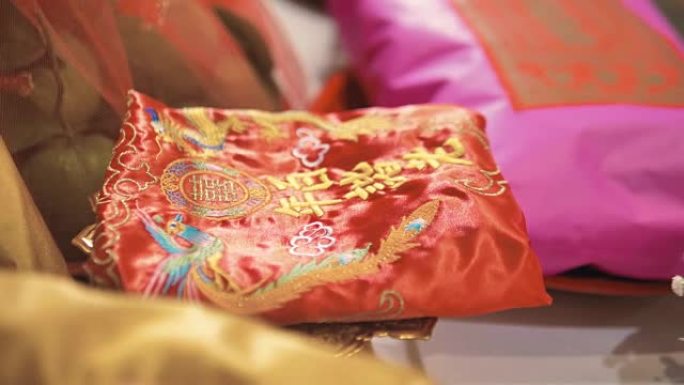 中国的婚礼装饰。