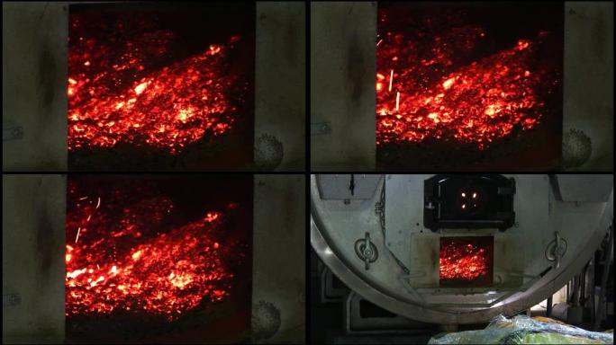 HD：燃烧，煤炉内的红白火