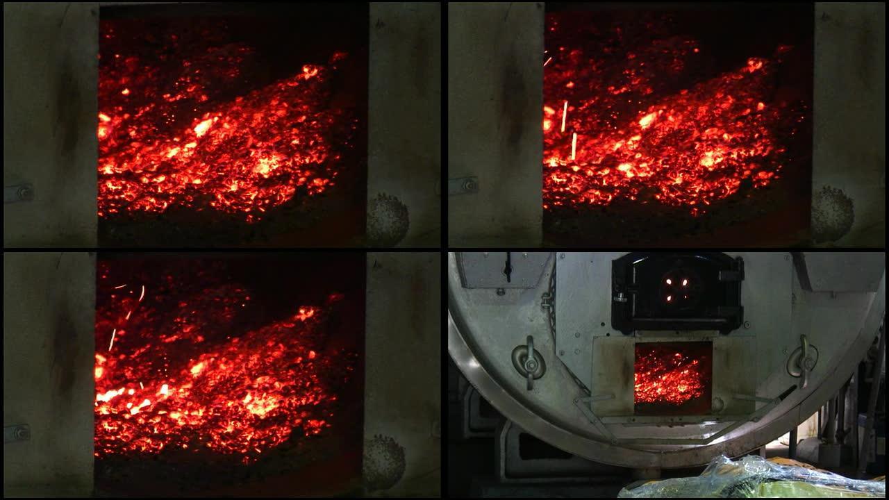 HD：燃烧，煤炉内的红白火