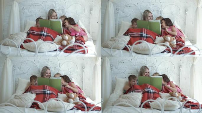 母亲和孩子读书
