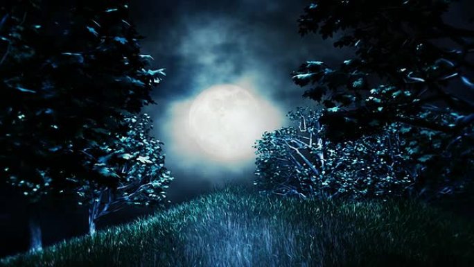夜照明灯夜黑上升明月光月球月圆夜