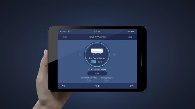 触碰智能pad、平板物联网家电、空调控。物联网、物联网智能家居。