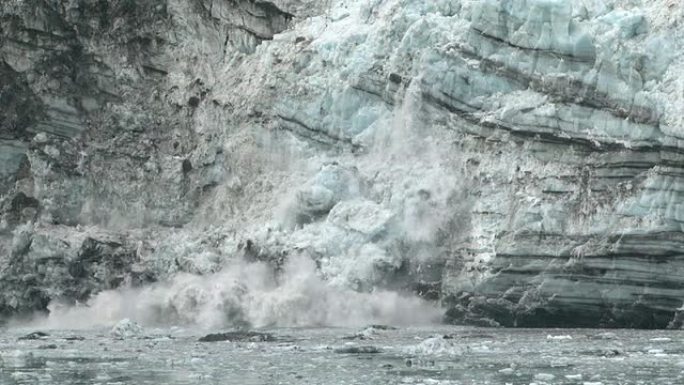 冰川崩塌宣传片广告纪录片实拍素材