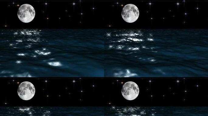 海环上的水晶蓝月亮