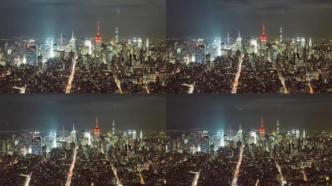 曼哈顿/纽约的夜景