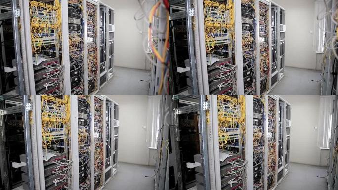 机房单元、带电缆的数据中心终端、电线
