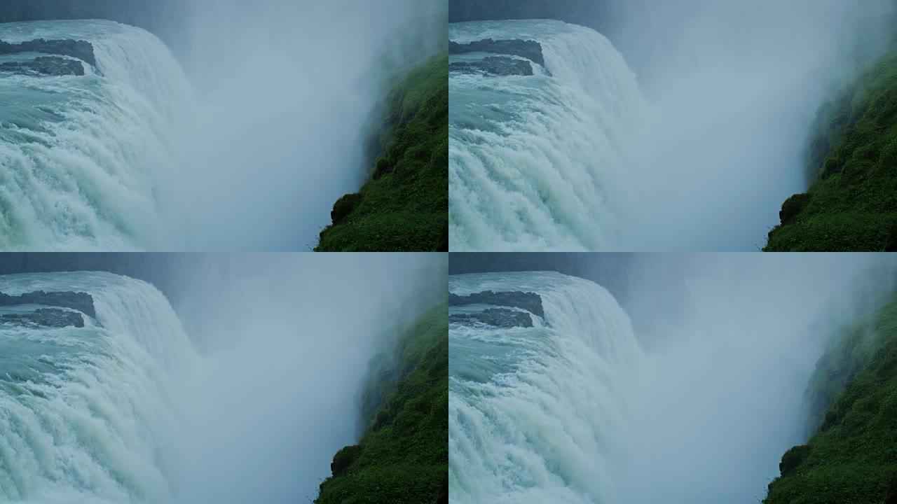 冰岛的古尔福斯瀑布