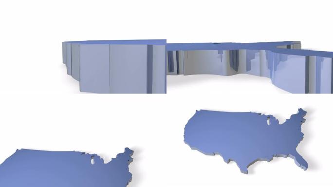 3D-美国地图