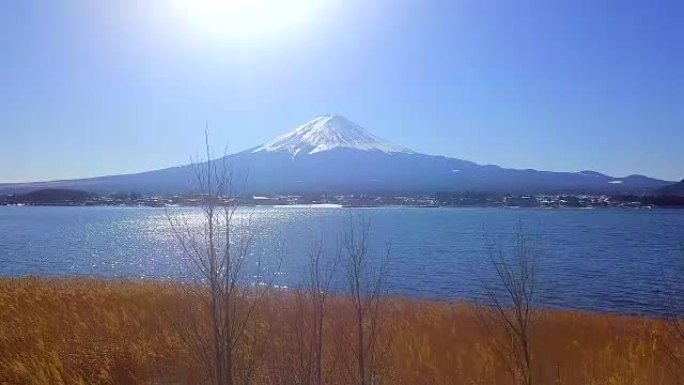 美丽的冬季日本富士火山