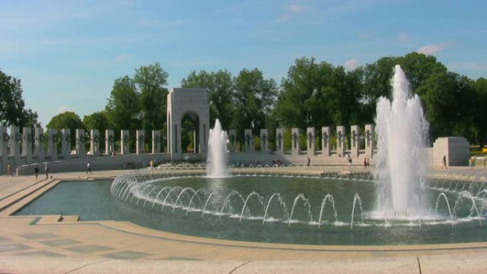 华盛顿特区二战纪念馆。