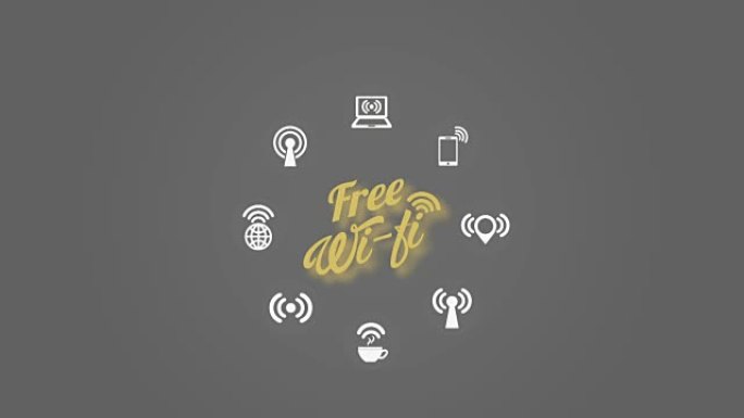 免费wifi设计，视频动画