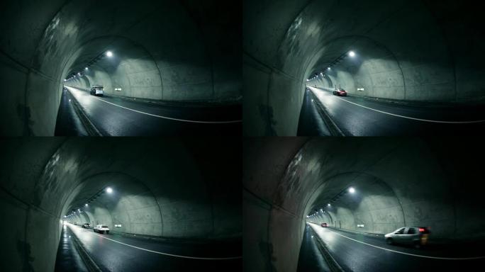 可循环鱼眼隧道交通镜头