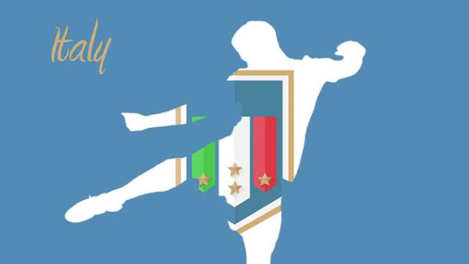 意大利世界杯2014动画与球员