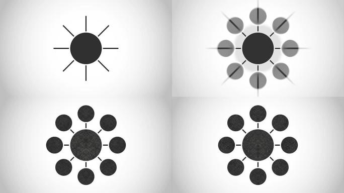 圆圈图标设计，视频动画