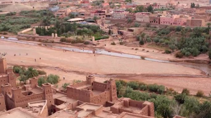 Historical complex of Aït Benhaddou. Old brick vil