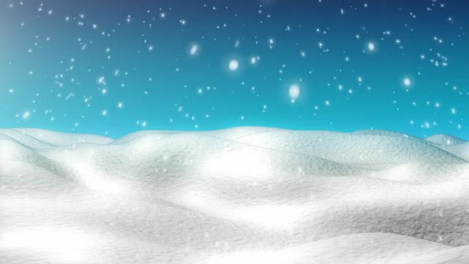 可循环的圣诞背景雪林雪景冰天雪地