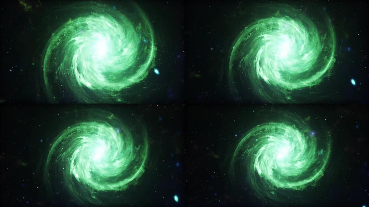 螺旋星系，银河动画
