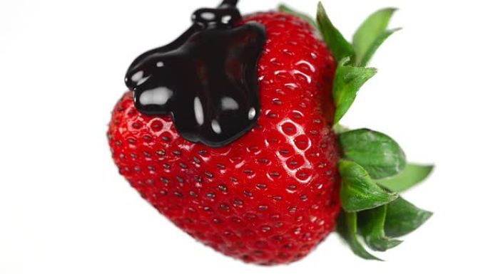 巧克力草莓新鲜草莓宣传广告拍摄