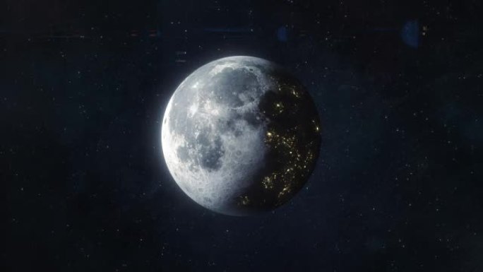 未来殖民世界的月亮