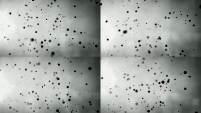 深色粒子背景循环-浅灰色（全高清）