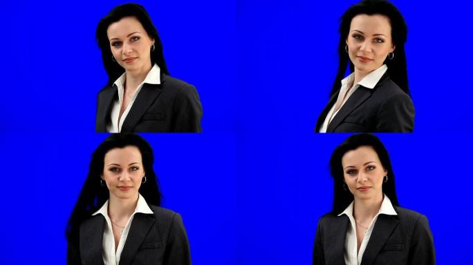 工作室里年轻自信的商业女性