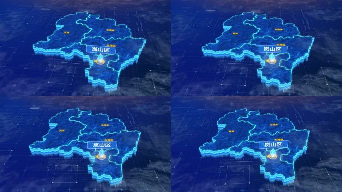 日照市岚山区蓝色三维科技区位地图