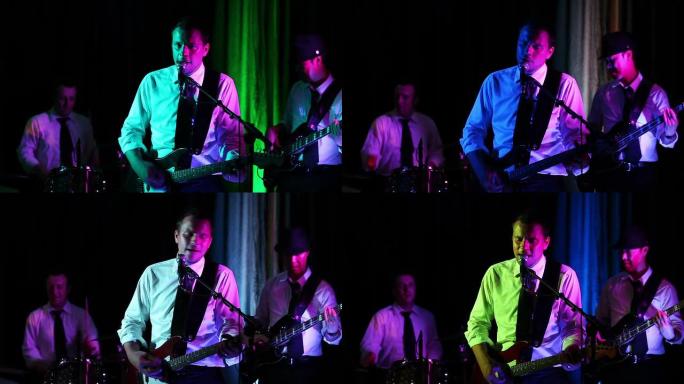 音乐家在舞台上表演