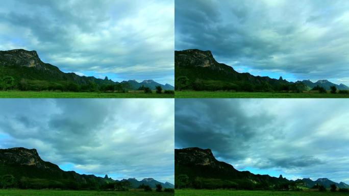 移动的云山时间推移