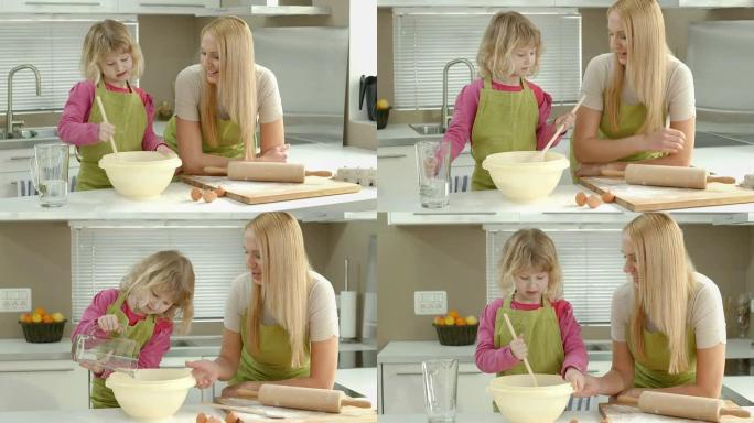 高清多莉: 教小女孩如何做饭