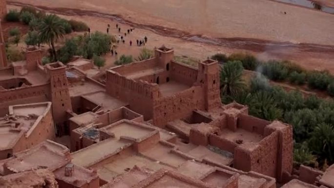 Historical complex of Aït Benhaddou. Old brick vil