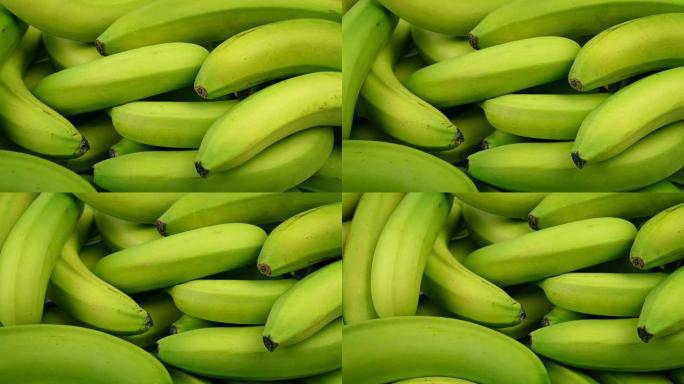 越过未成熟的香蕉