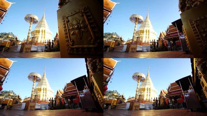泰国清迈省素贴瓦 (Wat Phrathat Doi Suthep)。