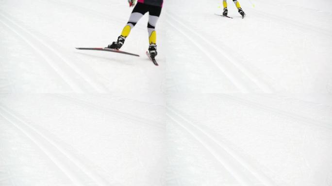 越野滑雪运动员中杆
