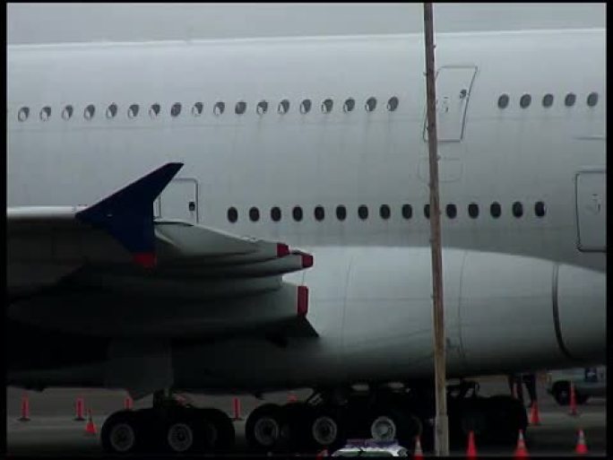 机场空中客车A380双层客机