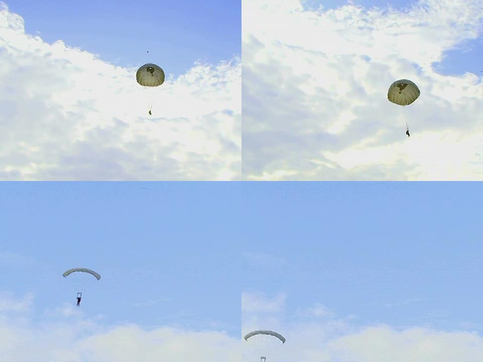 天空中的降落伞