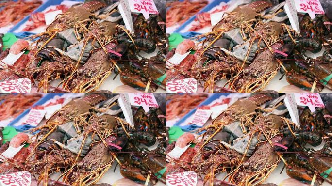 龙虾/螃蟹/小龙虾-海鲜市场