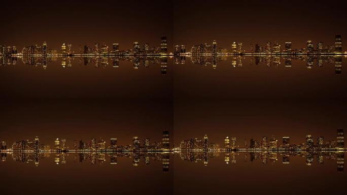 具有多层结构的城市的长镜头。经济增长发展概念背景