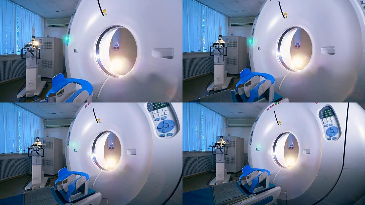 医用核磁共振扫描仪。没有人。