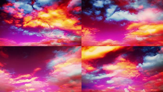 抽象云。高清1080P 4:4:4。清洁的