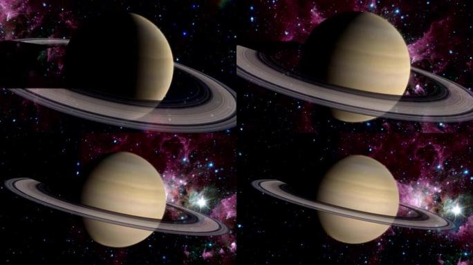 土星行星模拟视角
