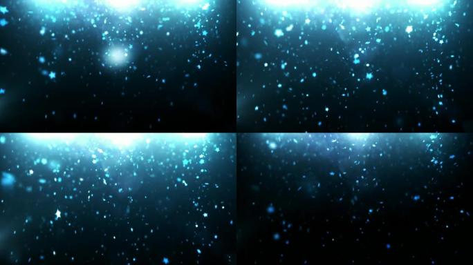 星尘背景视频-蓝星（可在6和12秒之间循环播放）