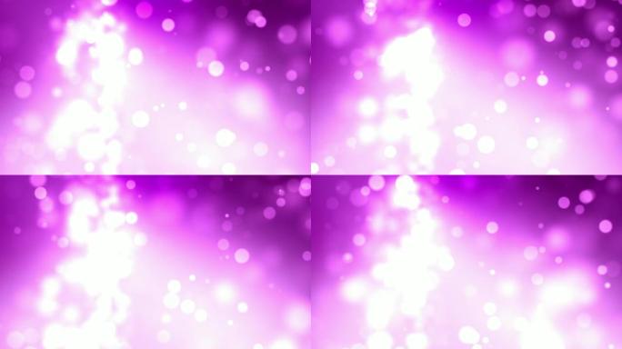柔和的白色漂浮粒子背景循环-粉红色（全高清）