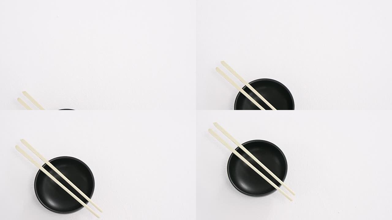 带碗的筷子