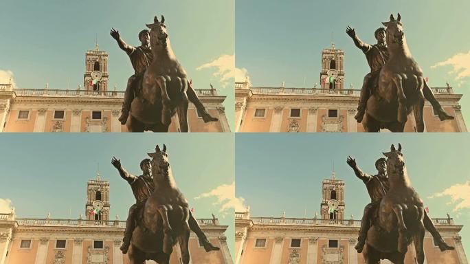 罗马马可·奥雷里奥马术雕像